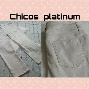 CLOSING Like New Chicos Platinum Cropped